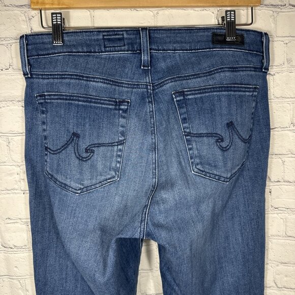 AG Jeans Womens 30 Blue Mari High Rise Slim Straight Adriano Goldschmied Stretch - Picture 6 of 12